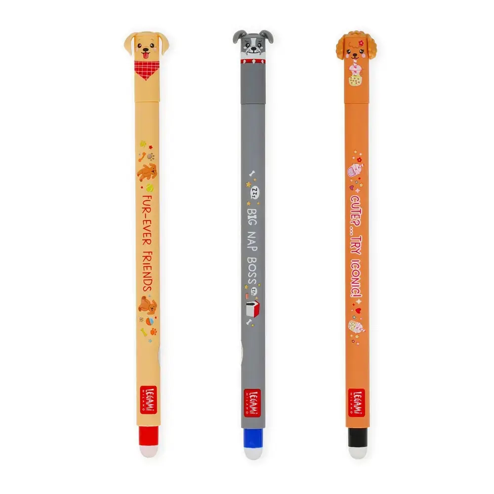 Legami Set Of 3 Erasable Gel Pens